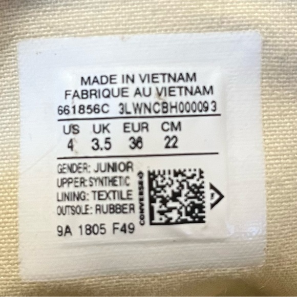 Converse Junior Sz 4 (36) - Picture 5 of 9